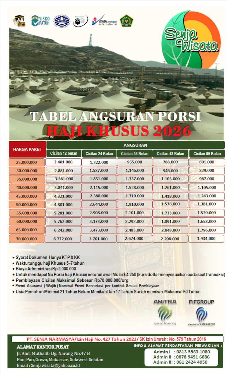 Senja Program Cicilan Haji
